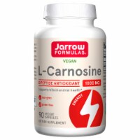 Jarrow Formulas® Vegan L-Carnosine 1000 mg Dipeptide Antioxidant Dietary Supplement Veggie Capsules