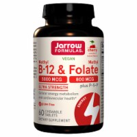Jarrow Formulas Methyl B-12 & Methyl Folate Cherry Lozenges