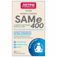 Jarrow Formulas® Vegan Natural SAM-e 400 Full Potency Extra Strength Tablets 400 mg