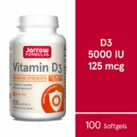 Jarrow Formulas® Maximum Strength Vitamin D Softgels 125 mcg Perspective: Main