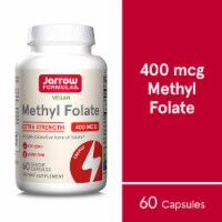 Jarrow Formulas® Extra Strength Methyl Folate Capsules 400 mcg Perspective: Main