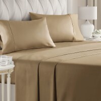 CGK Linens 4 Piece Microfiber Sheet Set - Queen - Beige
