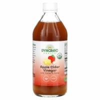 Dynamic Health Apple Cider Vinegar - with the Mother and Natural Honey - Glass Bottle - 16 oz