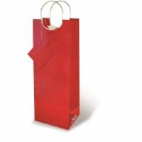 Wrap-Art 17204 Red Foil Papper Bag with Plastic Rope Handle