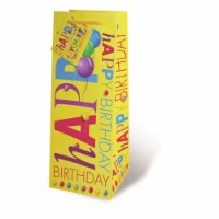 Wrap-Art 17208 Happy Birthday Printed Papper Bag with Plastic Rope Handle Perspective: Main