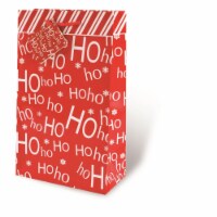 Wrap-Art 17212 2-Bottle HoHoHo Printed Papper Bag with Plastic Rope Handle Perspective: Main