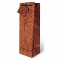 Wrap-Art Natural Glitter Wine Bottle Gift Bag