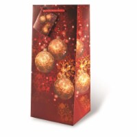 Wrap-Art 17464 1.75 Litre Festive Holidays Printed Papper Bag with Plastic Rope Handle Red
