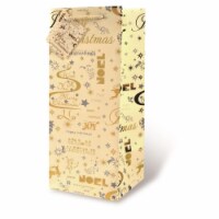 Wrap-Art 17465 1.75 Litre Holiday Greetings Printed Papper Bag with Plastic Rope Handle Perspective: Main