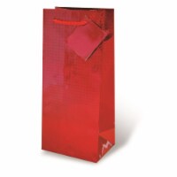 Wrap-Art 17467 1.75 Litre Red Foil Printed Papper Bag with Plastic Rope Handle Perspective: Main