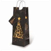 Wrap-Art 17525 Enchanting Christmas Printed Papper Bag with Metal Rope Handle Perspective: Main