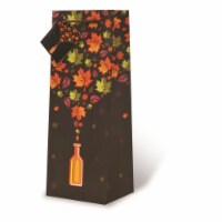 Wrap-Art 17601 Autumn Leaves Printed Papper Bag with Plastic Rope Handle Perspective: Main