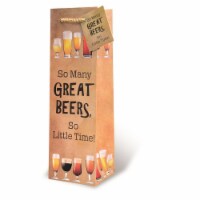 Wrap-Art 17727 So Many Great Beers Pepper Bag with Plastic Rope Handle