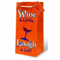 Wrap-Art 17768 Wine A Little Wine Bottle Gift Bag