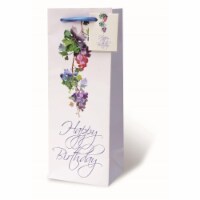 Wrap-Art 17878 Birthday Greetings Printed Papper Bag with Plastic Rope Handle