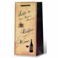 Wrap-Art 17938 Coffee & Wine Bottle Gift Bag