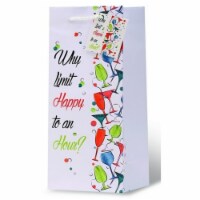 Wrap-Art 17969 Why Limit Happy to an Hour Wine Bottle Gift Bag