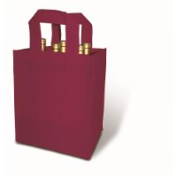 Wrap-Art 25245 Non-woven PP Bag Burgundy - 6 Bottle