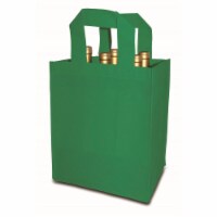 Wrap-Art 25246 Non-woven PP Bag Green - 6 Bottle