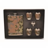 Wrap-Art 26645 Flask Gift Set  Camouflage