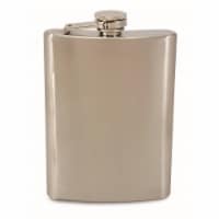Wrap-Art 26649 8 oz Stainless Steel Flask with Funnel Perspective: Main