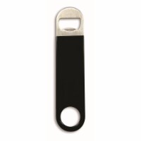 Wrap-Art 26668 Stainless Steel with Vinyl Grip Bottle Opener Black