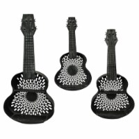Set of 3 Metal Guitar Floating Shelves Rustic Wall Mounted Home Decor Storage