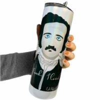 20oz Tumbler - Edgar Allan Poe All I Loved, I Loved Alone - Iridescent Sparkle