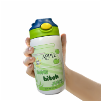 12oz Water Bottle Sippy Cup - Green Sour Apple - Dumb Bitch Juice - Kawaii