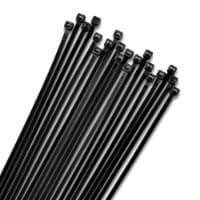 Bolt Dropper 12  Black (100 Pack) Zip Cable Ties, 40lbs Tensile Strength