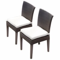TK Classics Napa Patio Dining Side Chair in White (Set of 2)