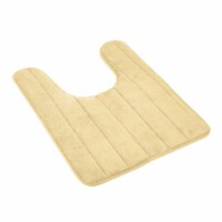 U Shaped Bathroom Rugs Contour Non-slip Toilet Mat Absorbent Cozy Velvet Floor Mat 23.62 x