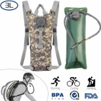 Tactical Hydration Pack 3L Water Bladder Adjustable Water Drink Backpack ACU 3L