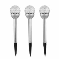3 Pcs Outdoor Solar Lights IP44 Waterproof Ball RGB Light Garden Decor Lamp Landscape