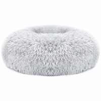 Pet Dog Bed Soft Warm Fleece Puppy Cat Bed Dog Cozy Nest Sofa Bed Cushion L Size Gray L