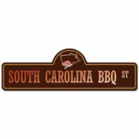 SignMission  18 x 6 in. Street Sign - South Carolina BBQ