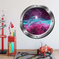 VWAQ Space Porthole, Milky Way Wall Decal, Universe Wall Stickers - PS27