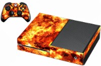 VWAQ Xbox One Fire Skin For Console And Controller Flame Skin For Xbox One - XGC3