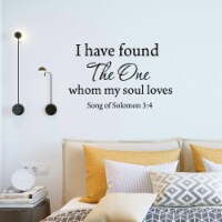 VWAQ I Have Found  The One  Whom My Soul Loves Bible Wall Decal