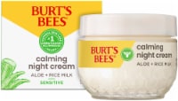 Burt's Bees Sensitive Skin Aloe and Rice Milk Calming Night Cream Perspective: Main