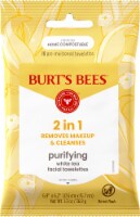 Burts Bees Purifying White Tea Facial Towelettes, 10 ct. Pack Perspective: Main