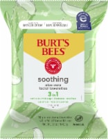 Burt's Bees Aloe Vera Soothing Facial Towelettes Perspective: Main