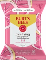 Burts Bees Clarifying Pink Grapefruit Facial Towelettes