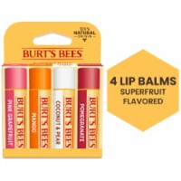 Burt's Bees Flavored Moisturizing Lip Balm Pack Perspective: Main