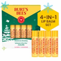 Burt's Bees Holiday Classic Beeswax Bounty Moisturizing Lip Balm Gift Set Perspective: Main