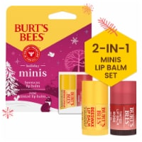 Burts Bees Holiday Minis Lip Balm Gift Set Beeswax Rose Perspective: Main