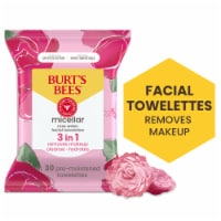 Burt's Bees Micellar Rose Water Facial Towelettes Perspective: Main