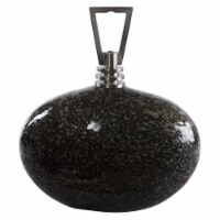 Uttermost 17974 Cosmos Bubble Glass Bottle, Black