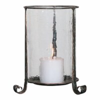 212 Main 20044 Nicia Bronze Candleholder - Iron & Glass