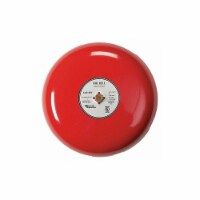 Edwards Signaling Fire Bell,Red,10 In.,20 to 24V  439D-10AW-R